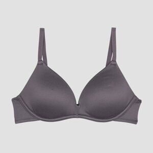 Maidenform Youth Girls Size 32A Contour Microfiber Underwire Bra in Gray 1012